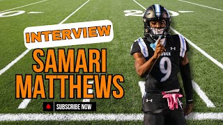 Interview Samari quotSmokequot Matthews Talks Tennessee And Others Standing Out In His Recruiting [upl. by Hun251]