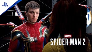 Marvels SpiderMan 2 Peter Transforms Into Nanotech Suit To Save MJ From Venom [upl. by Elisabetta]