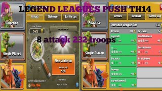 Legend Leagues pushing th 14 Trophies 232 viralvideo [upl. by Nwahsav52]