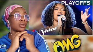 Aliyah Khaylyn Is Nothing but Perfect with Her Cover of quotI Have Nothingquot  The Voice Playoffs  NBC [upl. by Atikcir]