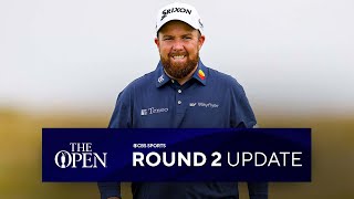 Open Championship ROUND 2 UPDATE Shane Lowry Holds Solo Lead Tiger Woods Misses Cut I CBS Sports [upl. by Evin576]