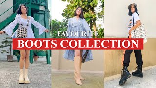 My Favourite BOOTS Collection  HampM  ZARA Boots  Chelsea Boots Knee Length Boots  Combat Boots [upl. by Eiramlatsyrk174]