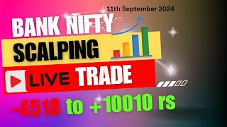 🔥Live Option Scalping 11th Sep livetradeintraday bankniftynifty50optionsbuying [upl. by Ferrell]