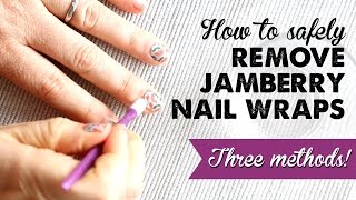 How to Remove Jamberry Nail Wraps  A Thousand Words [upl. by Letsyrhc924]