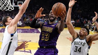 Bucks Beat Lakers 1st Team Clinch Playoff Berth 201819 NBA Season [upl. by Arri]