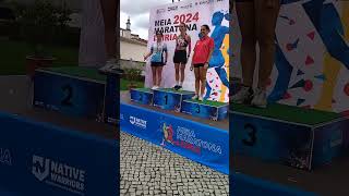 Meia Maratona de Leiria 2024 Podium F45 highlights 🥇🏆 shorts running meiamaratona leiria [upl. by Tlevesor]