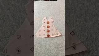 😊👍Frock cutting for beginners tips and tricks youtubeshort design shortfeed [upl. by Nayr889]