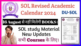 3rd amp 5th semester study Material New update l UG amp PG Course l sol release revised academic Calend [upl. by Ariaes154]