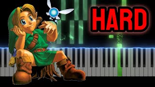 Kokiri Forest Piano Tutorial HARD [upl. by Nosyrb546]