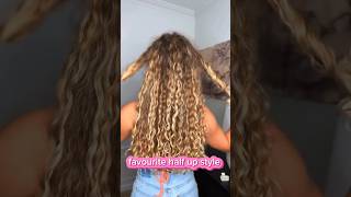 another fave half up style curlyhair curly curls curlscurlscurls hairstyles [upl. by Klockau307]