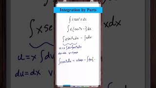 Integration by Parts  yxtanx2 [upl. by Yonita877]