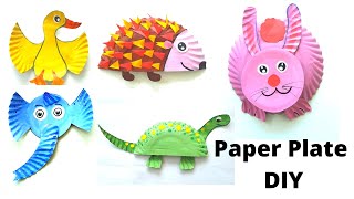 How to Make DIY Paper Plate Crafts  Animal Crafts  Easy Disposable Plate Crafts  Best of Waste [upl. by Atteuqahc]