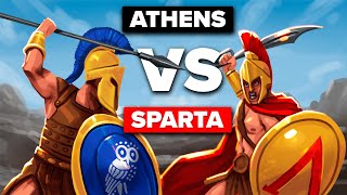 ATHENS vs SPARTA  The Peloponnesian War Explained [upl. by Jamey]