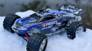 Traxxas 116 ERevo VXL Snow  4K [upl. by Dinin930]