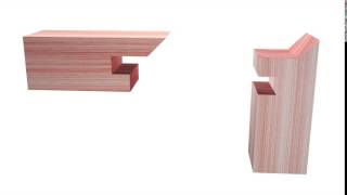 Japanese Wood Joinery  Hako Dome  Rabbeted Tenoned Miter Joint [upl. by Refitsirhc]