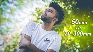 50mm vs 70300mm  Portrait Shoot With Sample Images  Hindi [upl. by Rawlinson]