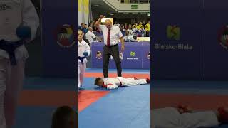 Knockdown U11 karatewkf polishopen [upl. by Elbon]