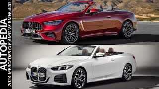 2024 MercedesAMG CLE 53 4MATIC Cabriolet VS BMW M440i [upl. by Coheman]