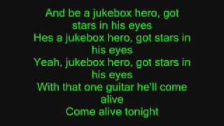 Jukebox Hero with lyrics [upl. by Dynah]