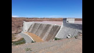 Largestdam in Namibia Neckartal Dam Overflows For The First Time [upl. by Nylecsoj951]