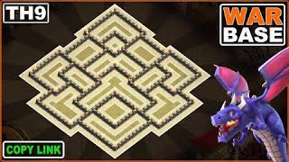 War Base TH9 Design 2024  Copy Link BaseofClans [upl. by Bela98]