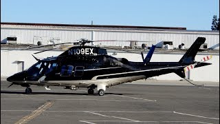 Agusta A109 Helicopter Crashed on 11062020 at Keck Hospital USC  Video of StartUp Takeoff N109EX [upl. by Elokin]