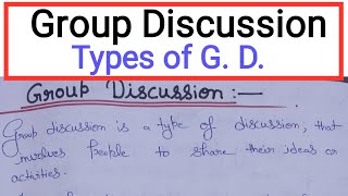 What is Group Discussion Types Of Group Discussion  Tools for group discussion communication [upl. by Ahtel]