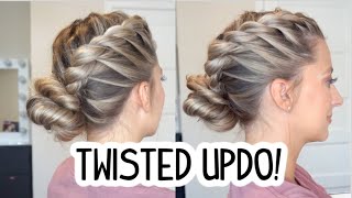 QUICK amp EASY EVERYDAY TWISTED UPDO SHORT MEDIUM AND LONG HAIRSTYLES [upl. by Airlia]