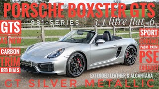 Porsche 981 Boxster GTS 2016 Full PPF As New GT Silver Extended Leather Red Stitching and Alcantara [upl. by Calvin705]