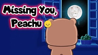 Gomu Misses Peachu Deeply  Budu Dudu  Goma Peach  Cute Couple  Animation [upl. by Freud]