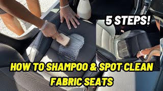 How To Shampoo Car Seats  Detailing Beyond Limits [upl. by Sparhawk]