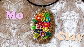 polymer clay flowers Fiori in paste sintetiche Flores en arcillas polimericas [upl. by Milka]