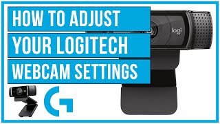 How To Adjust Your Logitech Webcam Settings  Full Tutorial [upl. by Nairdad]