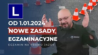 Nowe zasady egzaminy na prawo jazdy od 1 stycznia 2024 Co się zmieni [upl. by Ellemac385]