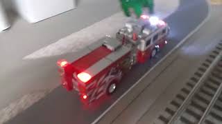 164 scale Code 3 collectibles fire engine FDNY LED lights drive motor [upl. by Marcello]