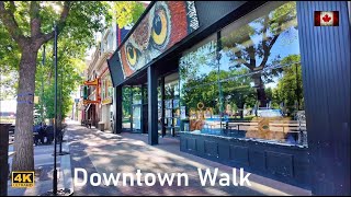 Lethbridge Downtown Walking Tour 4K🇨🇦 Canada Travel vlog [upl. by Ahseila]