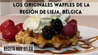 Como hacer waffles belgas La receta de la Abuela BELGA ideal para NEGOCIO [upl. by Sulohcin]