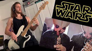 Star Wars Cantina Band  bass cover [upl. by Htevi]