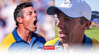 Tearful Rory McIlroy says caddie drama helped secure singles point [upl. by Pentheam]