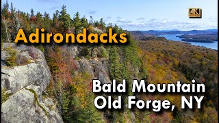 quotStunning Fall Colors at Bald Mountain Adirondacks  Hiking amp 4K Drone Viewsquot [upl. by Ahsennek755]