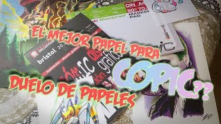 EL MEJOR PAPEL PARA COPIC  Copic Marker Pad VS Bristol Sakura  Review [upl. by Anawed857]