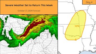 Severe Weather Set to Return This Week [upl. by Ydiarf]