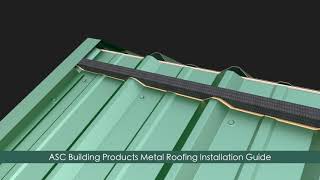 How to install Metal Roofing 3ft panelsASC Building Products [upl. by Pogah]