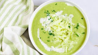 Best Ever Creamy Broccoli Soup  Easy Weeknight Recipe [upl. by Ellerrehs]