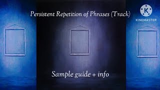 The Caretaker  Persistent Repetition of Phrases Track  Sample guide  info [upl. by Der353]