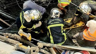 LEFFONDREMENT DE LA DALLE DUNE ÉGLISE À ABIDJAN fait 1 MORT et plusieurs blessés graves [upl. by Bartolome331]