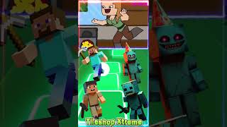 Minecraft🆚 Steve🆚 Minecraft Transform into Monster Coffin Dance cover coffindance tileshop [upl. by Anairb236]