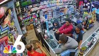 Surveillance captures deadly armed robbery at North Miami Beach smoke shop [upl. by Porcia]