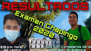 Resultados EXAMEN DE ADMISIÓN CHAPINGO 2020  ¿Cuándo salen los resultados de Chapingo 2020 [upl. by Iover506]