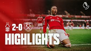 HIGHLIGHTS  STOPPAGE TIME STRIKES ⚽️  NOTTINGHAM FOREST 20 WEST HAM UNITED [upl. by Seuqram964]